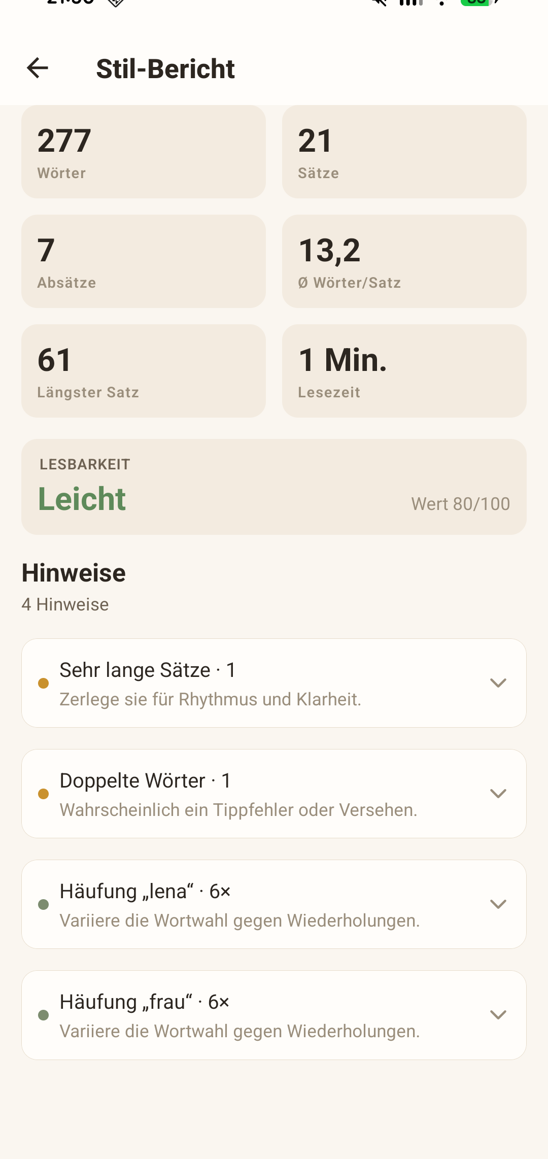 Stil-Bericht